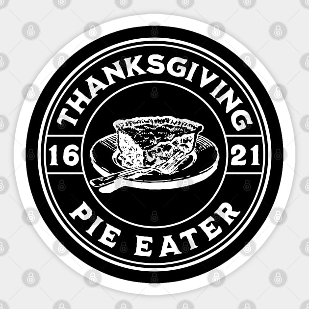 Thanksgiving - Pie Eater Sticker by valentinahramov